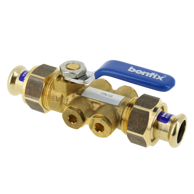 BONFIX terugstroombeveiliging met aftap TBE-EA 22mm FF Foto van BONFIX terugstroombeveiliging met aftap TBE-EA 22mm FF