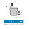 Afbeelding van EnergyBy automatische ontluchter met zijaansluiting 3/8inch (compact)
