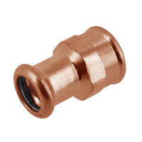 BONFIX press fitting red copper female adapter 35mm x 1 1/2inch FRp