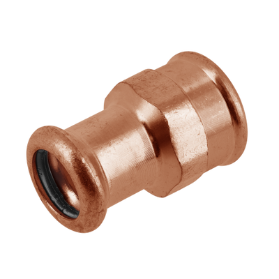 Photo of BONFIX press fitting red copper female adapter 35mm x 1 1/2inch FRp