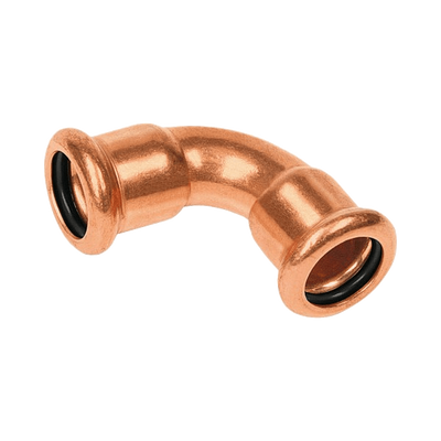 Photo of BONFIX press fitting red copper elbow 90 degrees 35mm FF