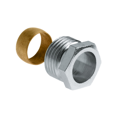 Foto van BONFIX knelfitting verloopset voor radiatorkranen