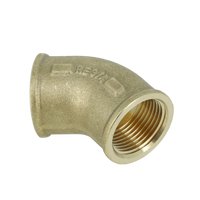 BONFIX messing draadfitting bocht 45 graden 1inch RpRp