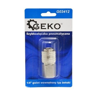 Foto van GEKO Perslucht snelkoppeling 1/4 inch binnendraad – Messing