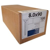 Spanhulzen 8.0 x 90 - 100 stuks