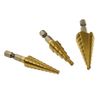 Afbeelding van GEKO trappenboor Set 3–20 mm | HSS met Titanium | 1/4inch zeskant (hex) aansluiting