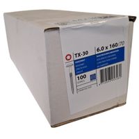 Construction screws wafer head 6.0 x 160 100 pcs