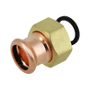 Image of BONFIX press fitting red copper union coupling 35mm x 2inch MF