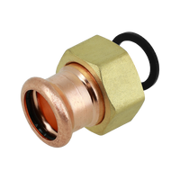 BONFIX press fitting red copper union coupling 35mm x 2inch MF