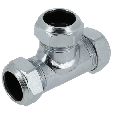 Photo of BONFIX C-steel compression fitting Tee 109 - 28mm FFF
