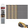 Afbeelding van Tvardy HSS Metaalboor 4.5 mm - Zwart-Goud TiN Gecoate Spiraalboor