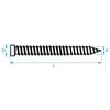 Image of Frame fixing screws cylinder head 7.5 x 212 -75 pcs