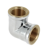 Afbeelding van BONFIX messing verchroomd draadfitting bocht 90 graden 1/2inch RpRp