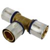 Image of Bonfix Alu-Press Tee Fitting 50 x 50 x 50 mm Brass