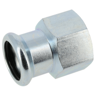 BONFIX press fitting galvanized steel female adapter 35mm x 1 1/2inch FRp