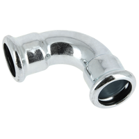 BONFIX press fitting galvanized steel elbow 90 degrees 12mm FF