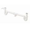 Afbeelding van Martens PP 1 1/2inch x 40mm wasbaksifon dubbele klemaansluiting
