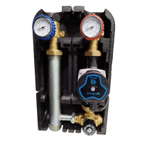 EnergyBy pump group heating circuit, DN25 thermostatic mixing valve with by-pass