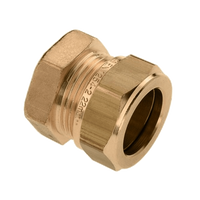 BONFIX messing knelfitting eindkap 28mm F