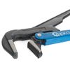 Image of Adjustable pipe wrench 1 inch – 90° angle – CrV steel – Rubber grip