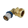 Afbeelding van BONFIX Alu-pers messing 45° bocht 20 x 22 mm