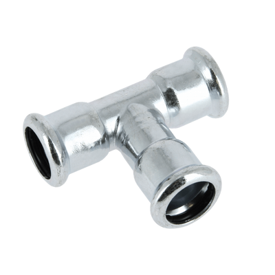 Photo of BONFIX press fitting galvanized steel Tee 54mm FFF