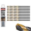 Afbeelding van Tvardy HSS Metaalboor 4.0 mm - Zwart-Goud TiN Gecoate Spiraalboor