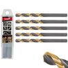 Afbeelding van Tvardy HSS Metaalboor 7.5 mm - Zwart-Goud TiN Gecoate Spiraalboor