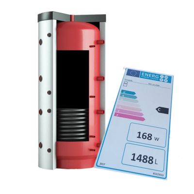 EnergyBy – Buffervat 1500 liter met 1 spiraal – Energielabel C