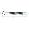Afbeelding van Glaslatschroeven rvs zelfborend 3.2 x 40 - 200 stuks