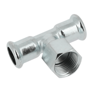 BONFIX press C-staal T-stuk 54mm x 1/2inch x 54mm FRpF