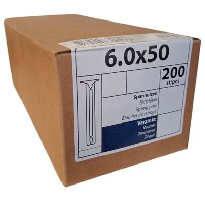Foto van Spanhulzen 6.0 x 50 - 200 stuks