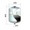 Afbeelding van Solar expansievat DS-18 liter met beugel - 2.5 bar voordruk