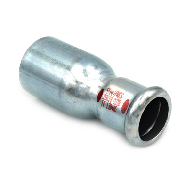 Photo of Steelpres carbon steel M press fitting reduced coupling 54mm x 22mm MF