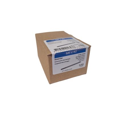Foto van Stokeinden M5 x 40 gegalvaniseerd - 100 stuks