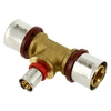 Image of Bonfix Alu press brass fitting coupling Tee reduced 32mm x 16mm x 32mm FFF