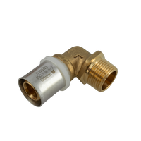Bonfix Alu-press brass fitting elbow internal thread 25mm x 1/2inch FRp