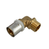 Image of Bonfix Alu-press brass fitting elbow internal thread 25mm x 1/2inch FRp