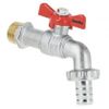 Afbeelding van BONFIX messing kogeltapkraan met rode vlindergreep en slangaansluiting 1inch R