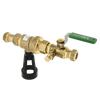 Image of BONFIX TBE 2096 ball stop valve with drainplug connection & backflow prevention compression 15mm FF