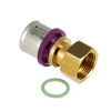 Image of Bonfix Alu-press brass fitting union coupling with loose nut internal thread 26mm x 1inch FRp