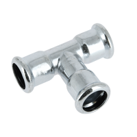 BONFIX press C-staal T-stuk 22mm FFF