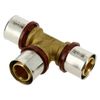 Image of Bonfix Alu-Press Tee Fitting 32 x 32 x 32 mm Brass