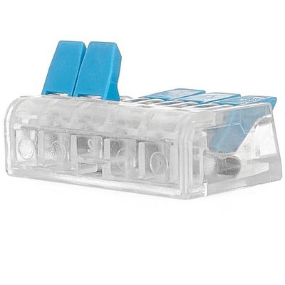 Foto van GEKO Lasklemmen 5-voudig 0.2–4 mm² – Snelle en Veilige Elektrische Verbindingen (10 stuks)