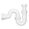 Afbeelding van Martens PP 1 1/2inch x 40mm sifon P en S aansluiting klemaansluiting wit