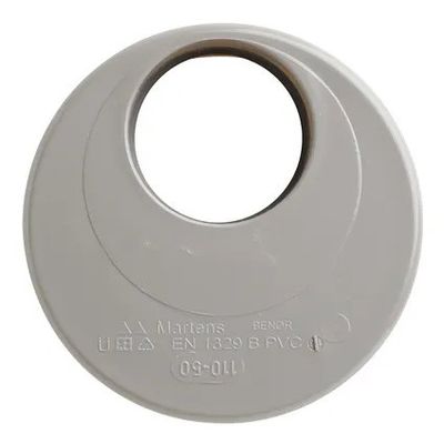 Foto van Martens PVC 50mm x 110mm verloopring inwendig grijs