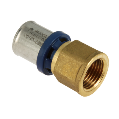 Photo of BONFIX Alu-pers - brass press coupling - press fitting - female adapter 1 1/4inch x 40mm FRp