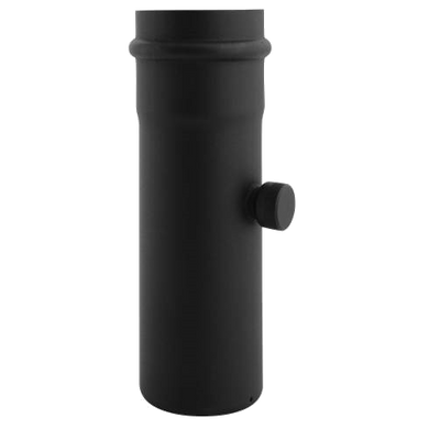 Foto van SPKP pellet 100 – pelletkachel rookkanaal met meetpunt zwart 250mm diameter Ø100mm