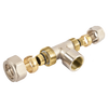 Afbeelding van BONFIX Alu-knel koppeling messing T-stuk verlopend 20mm x 1/2inch x 16mm FFF