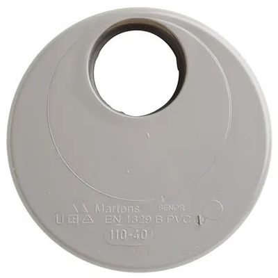 Foto van Martens PVC 40mm x 110mm verloopring inwendig grijs